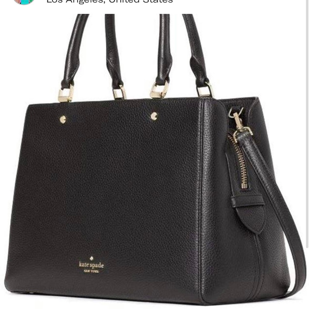 Kate spade medium pebbled satchel cross body bag